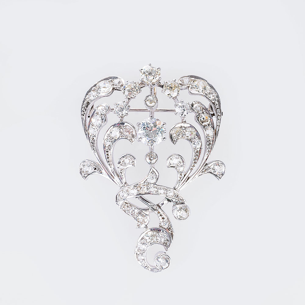 An Art Nouveau Diamond Brooch An Art Nouveau Diamond Brooch