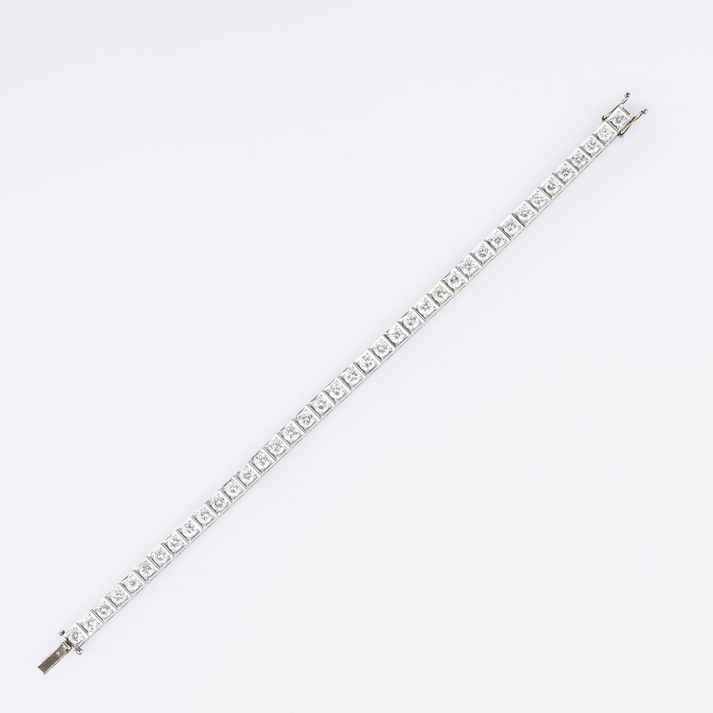 Hochkarätiges Rivière Diamant-Armband - Bild 2