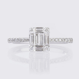 Moderner Diamant-Ring - Bild 1