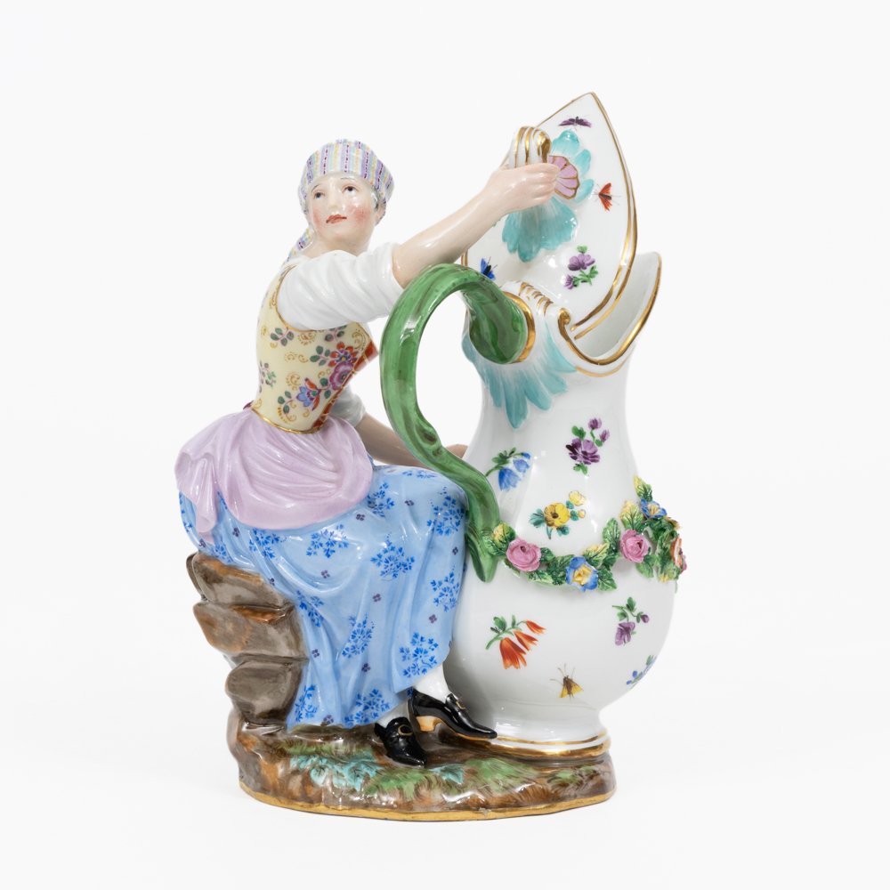A Pair of Figures 'Farmer's wife and Farmer with Jug' - image 2