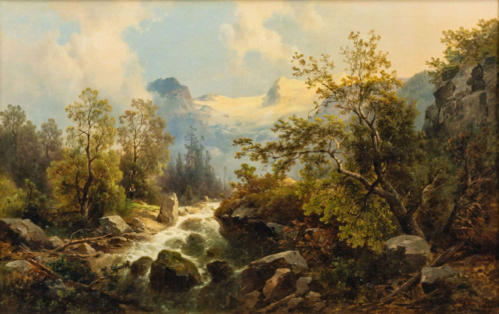 Josef Thoma - Norwegian Waterfall Norwegian Waterfall