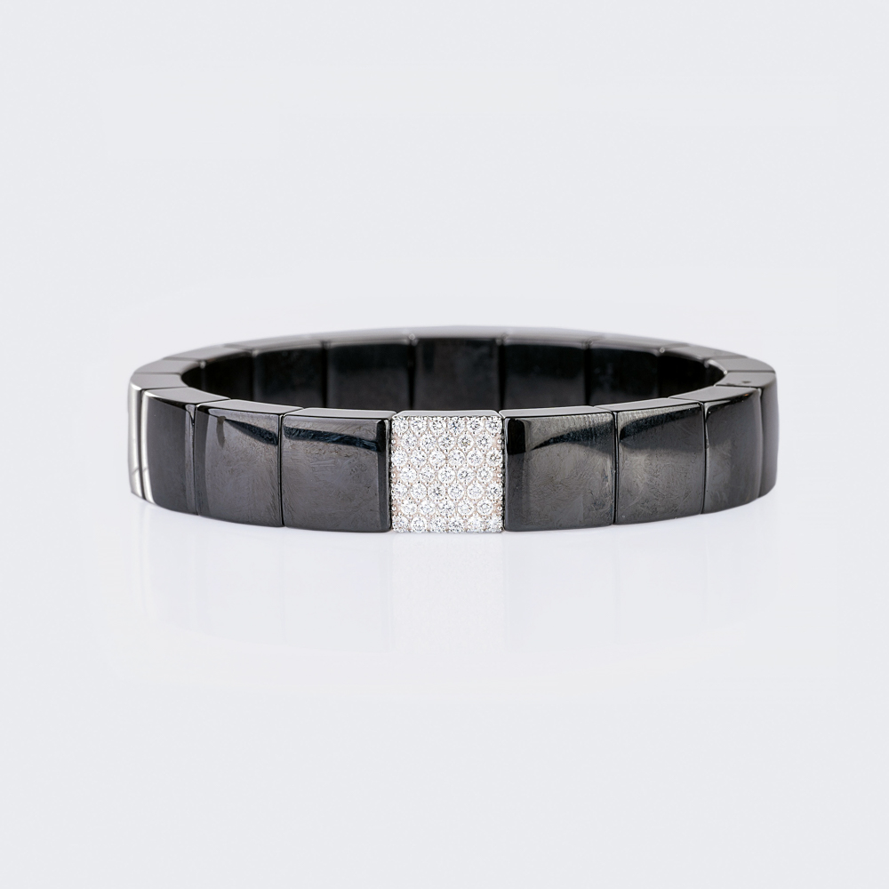 Keramik-Flexiarmband mit Brillanten - Bild 3