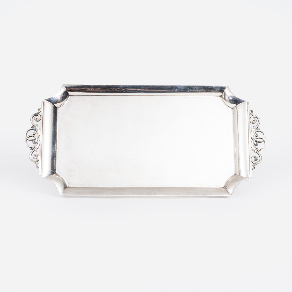 Georg Jensen - A Rare Tray No. 305 B by Johan Rohde A Rare Tray No. 305 B by Johan Rohde