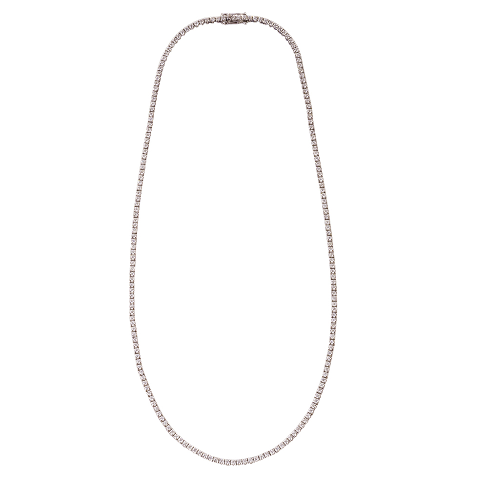 Sehr feines Rivière Brillant Collier Sehr feines Rivière Brillant Collier