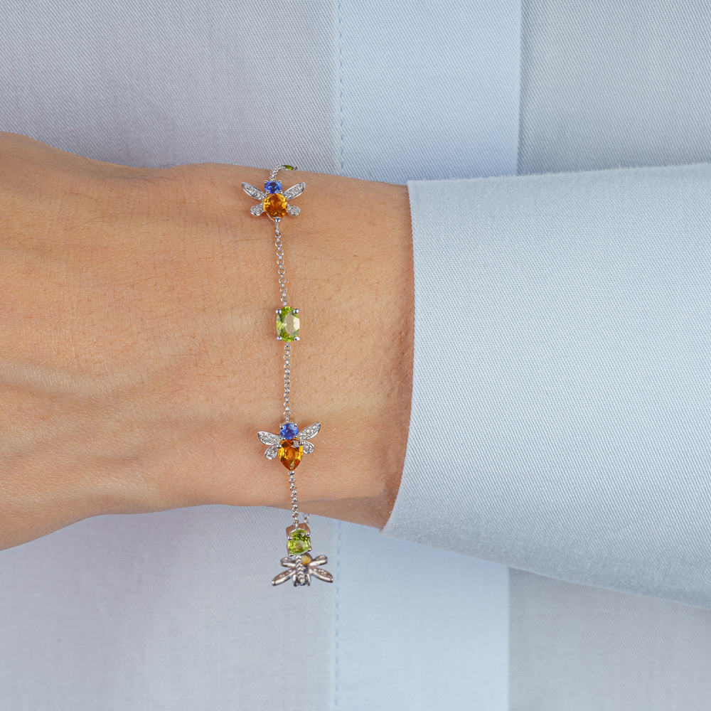Petite Precious Stone Bracelet 'Bees' - image 2
