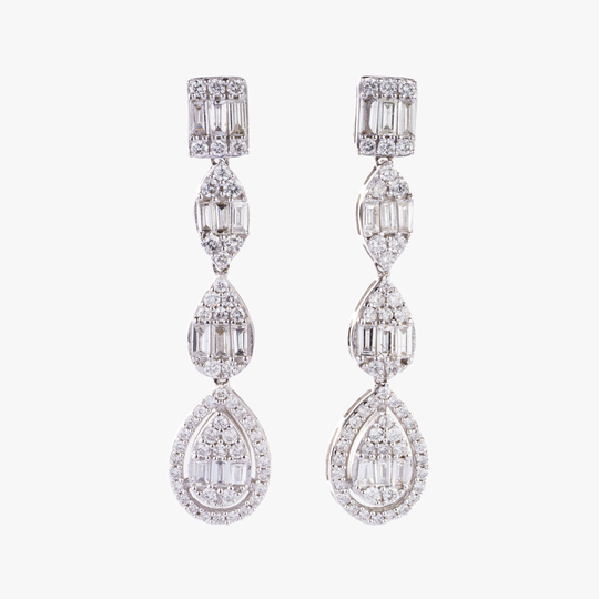Pair Diamond Earpendants