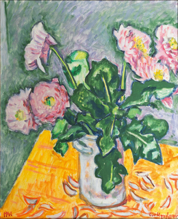 Flowers in a white Vase