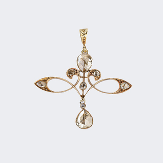 Art Nouveau Diamond Pendant