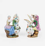 A Pair of Figures 'Farmer's wife and Farmer with Jug' - image 1