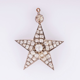 Belle Époque Star Pendant with Old-Cut Diamonds