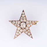 Small Belle Époque old-cut Diamond Brooch