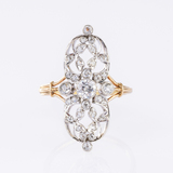 Art Nouveau Diamond Ring - image 1