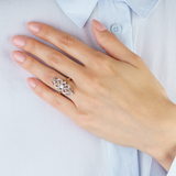 Art Nouveau Diamond Ring - image 3