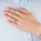 Smaragd-Diamant-Ring - Bild 3
