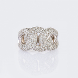 Knot-Shaped Diamond Ring - image 1