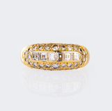 Diamond Baguette and Brilliant Ring