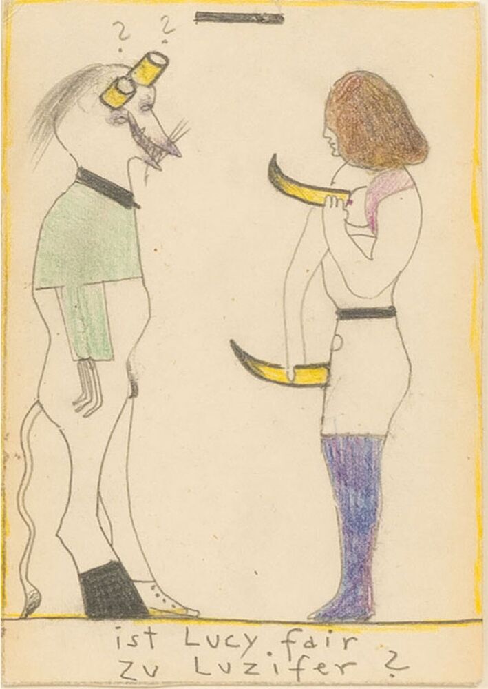 Horst Janssen - Is Lucy fair to Lucifer? Is Lucy fair to Lucifer?