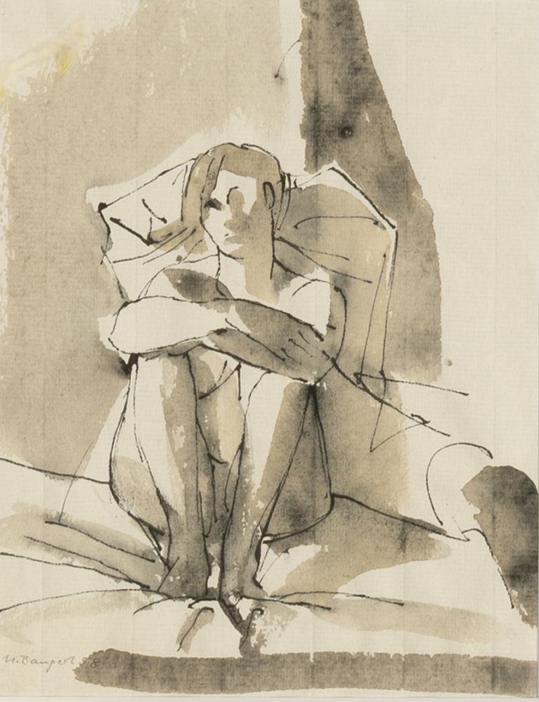 Uwe Bangert - Seated Nude Seated Nude