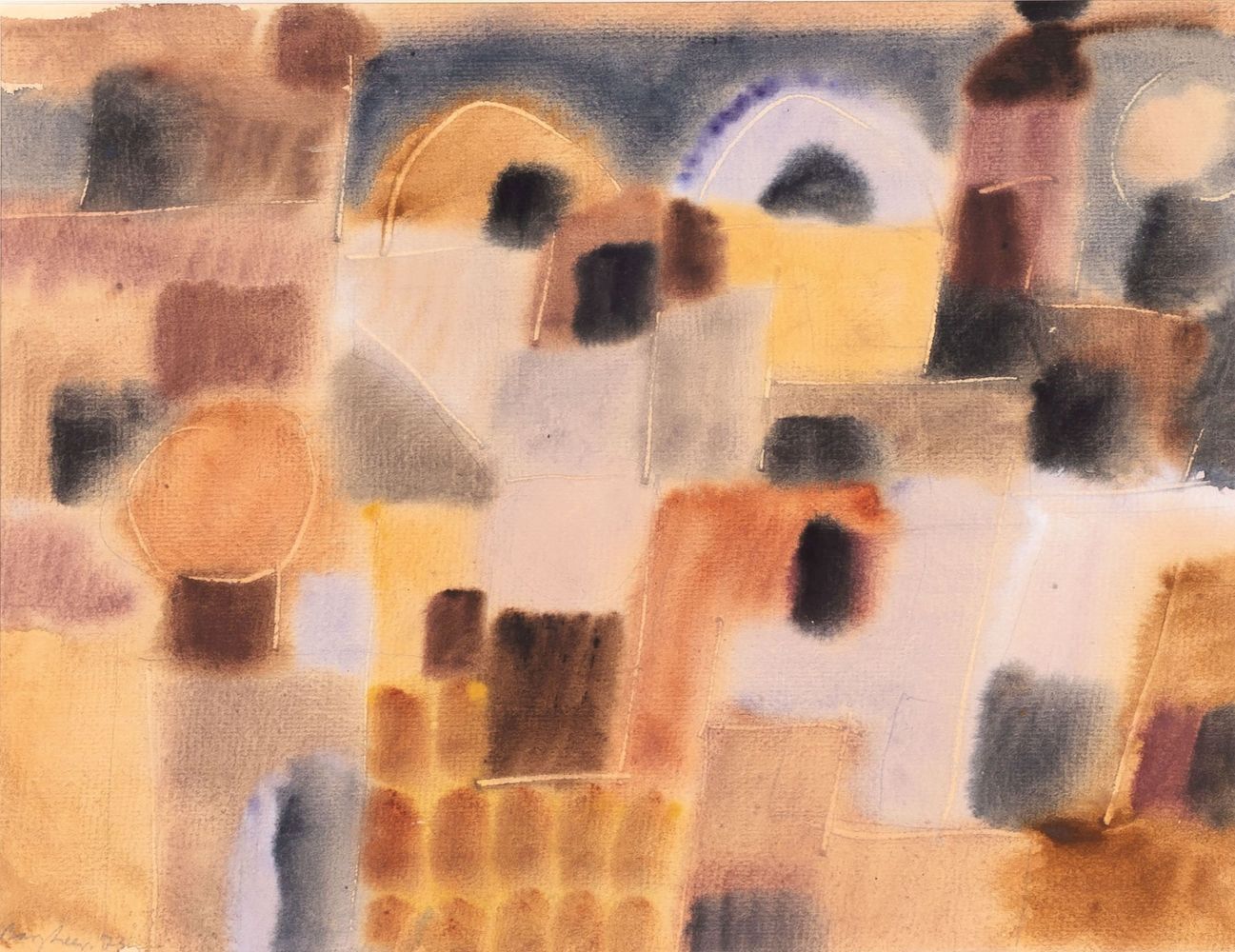 Eduard Bargheer - Town by Evening Town by Evening