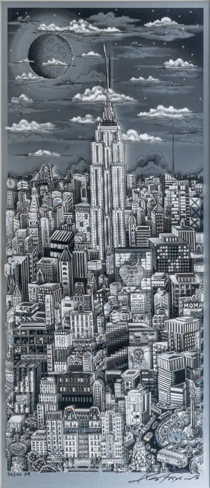 Charles Fazzino - Midnight in Manhattan Midnight in Manhattan