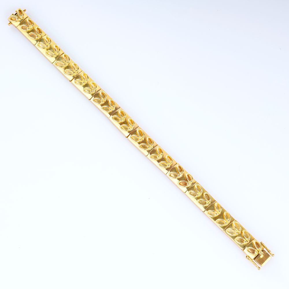Goldarmband mit Floral-Dekor - Bild 2