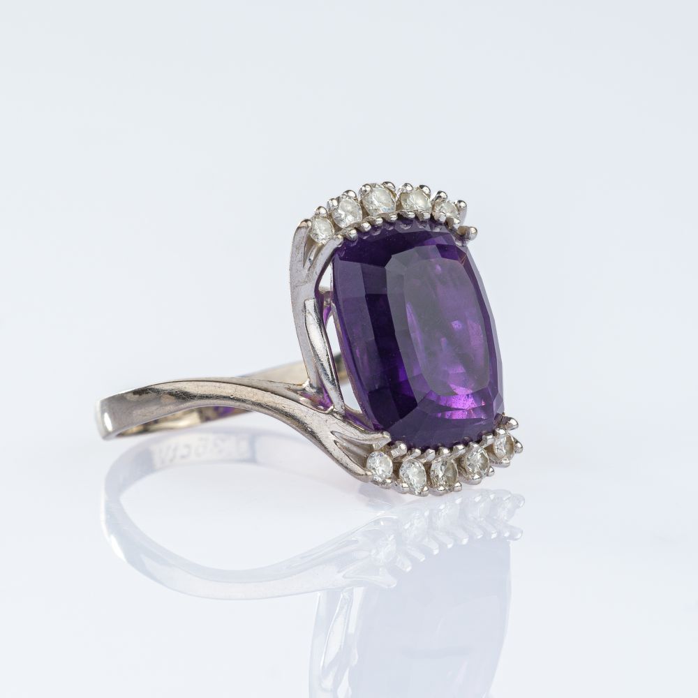 Amethyst-Brillant Ring - Bild 2