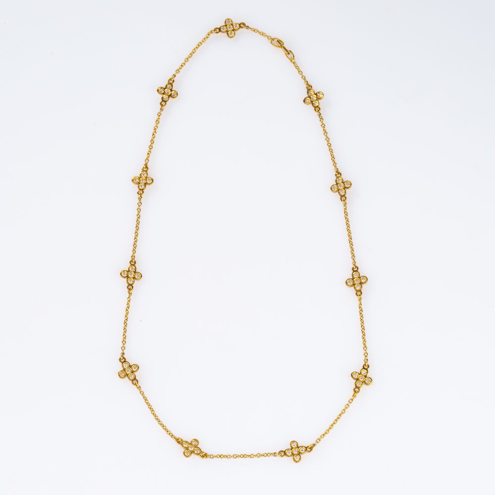 Zierliche Brillant Kette