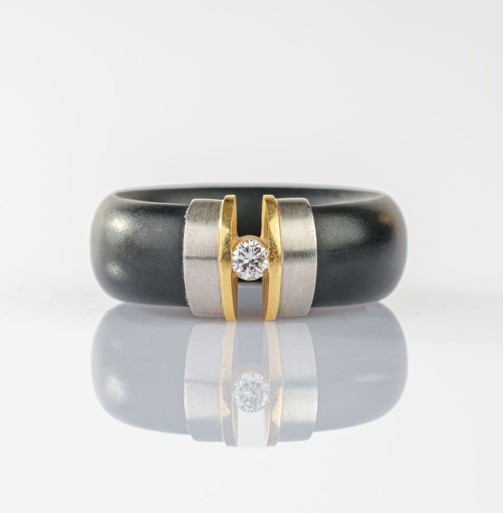 Bunz Design - Moderner Solitär Ring Moderner Solitär Ring