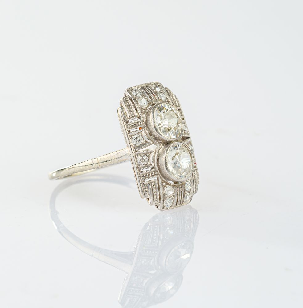 Art-déco Diamond Ring - image 2