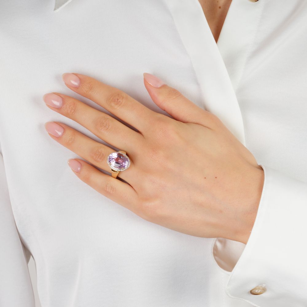 Kunzit-Brillant Ring - Bild 3