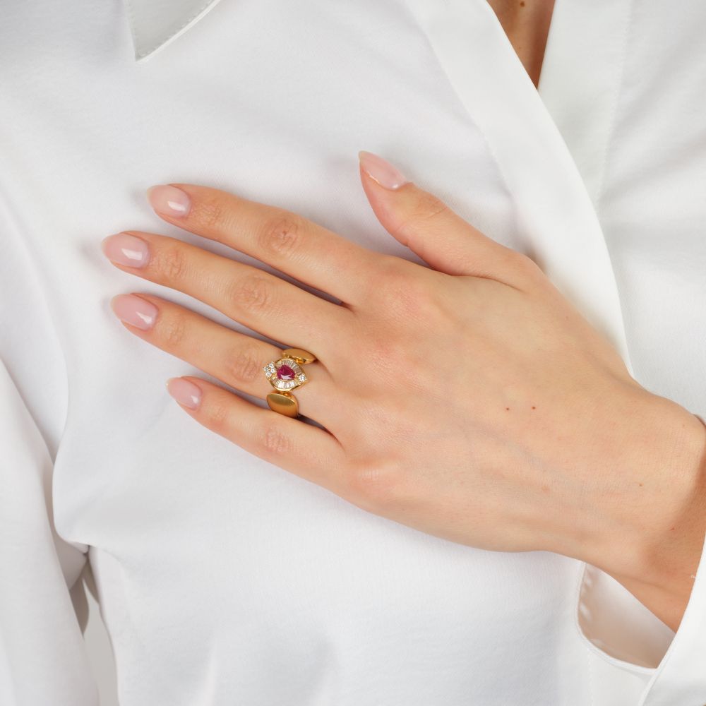 Rubin-Diamant Ring - Bild 3