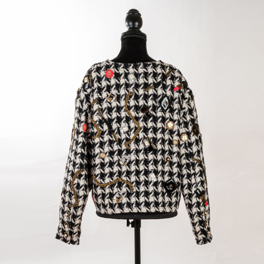 Seltene Tweedjacke mit aufwendigen Applikationen - Bild 2