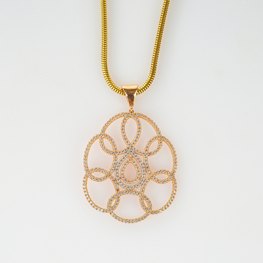 Collier mit Brillant Anhänger