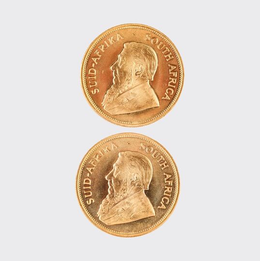 Two Gold Coins Krugerrand