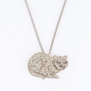 Diamant Anhänger 'Katze' an Kette