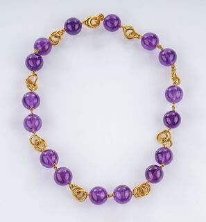 Amethyst Goldcollier
