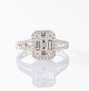 Klassischer Diamant Ring