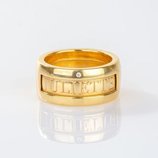 Gold Ring 'Romeo and Juliette'