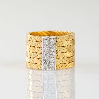 Bandring mit Brillant-Besatz