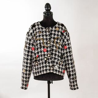 Seltene Tweedjacke mit aufwendigen Applikationen