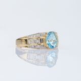 Aquamarin-Diamant Ring - Bild 2