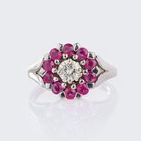 Brillant-Rubin Ring - Bild 1