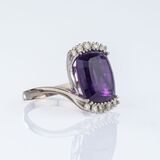 Amethyst-Brillant Ring - Bild 2