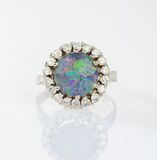 Opal Diamond Ring - image 1