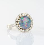 Opal Diamond Ring - image 2