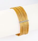 Goldarmband mit Diamant-Besatz - Bild 2
