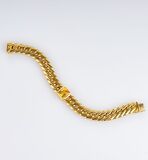 Panzerketten Armband mit Citrin-Besatz - Bild 2