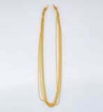 Multi-Row Gold Necklace with Diamonds by Kim - image 1