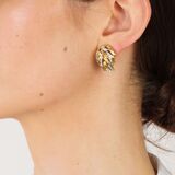 Paar Bicolour Ohrclips mit Kleinstdiamanten - Bild 2