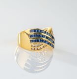 Saphir-Brillant Ring - Bild 2